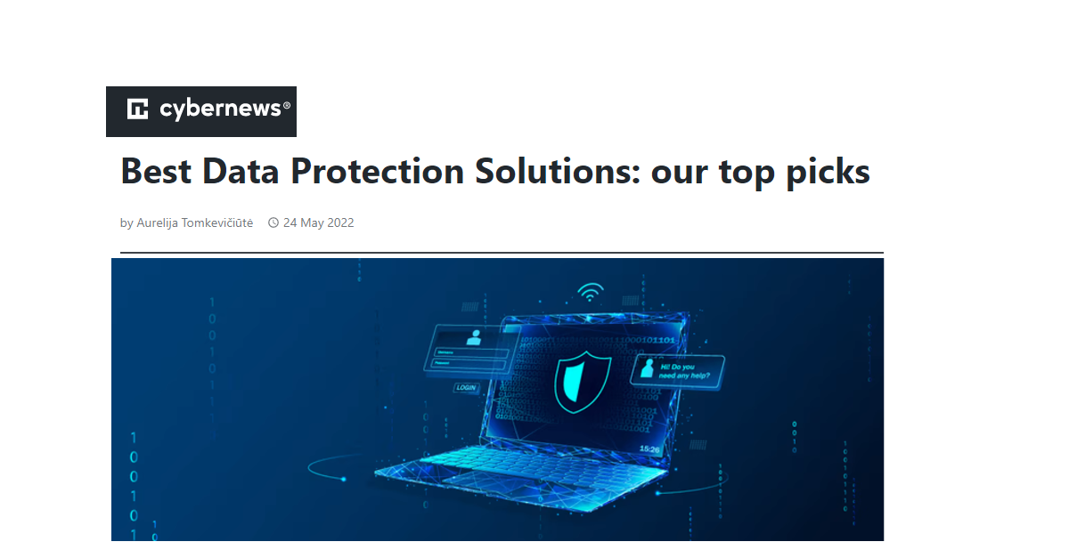 Calamu Named as Top Pick for Data Protection by Cybernews.com