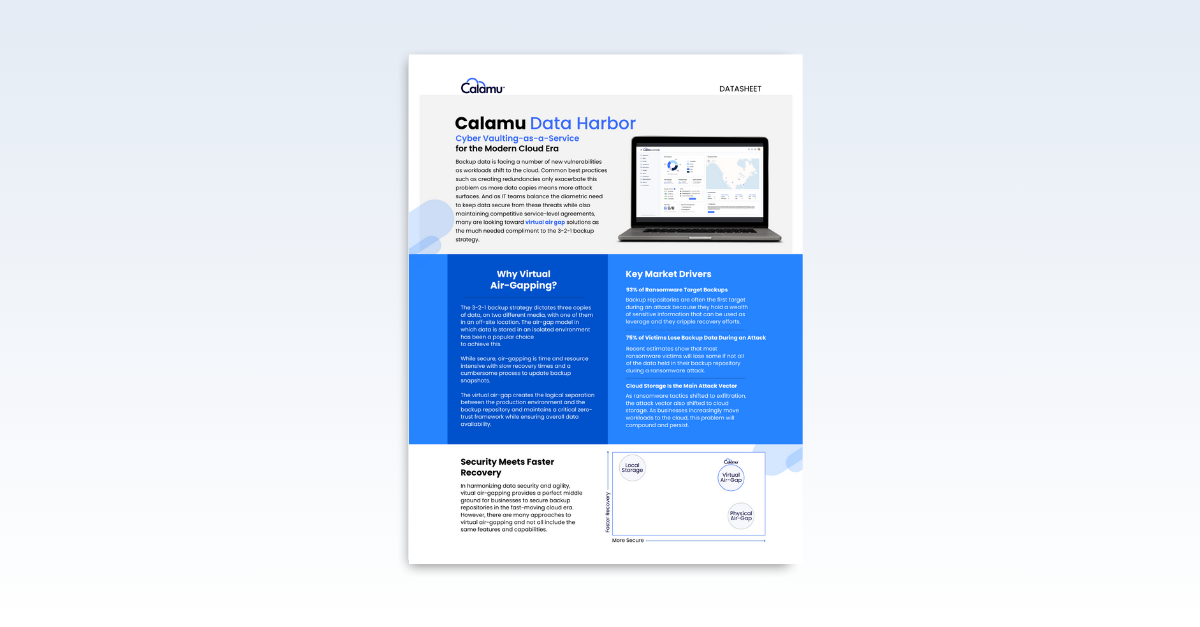 Cyber Vaulting-as-a-Service Datasheet