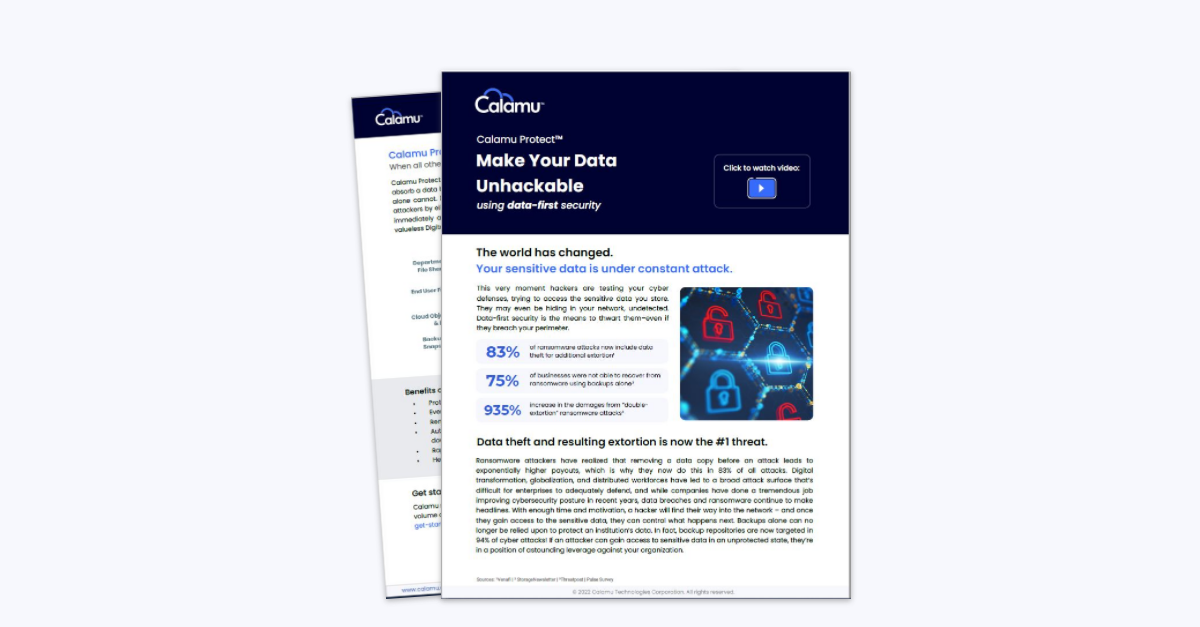 Calamu Protect™ Solution Overview