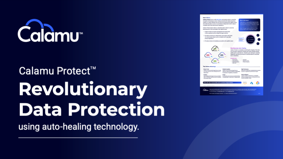 Calamu Protect™ Product Solution Overview | Thank You